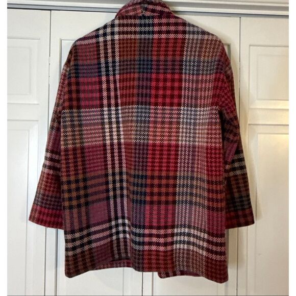 Rachel Zoe pink plaid shacket blazer jacket size xs - Picture 8 of 9